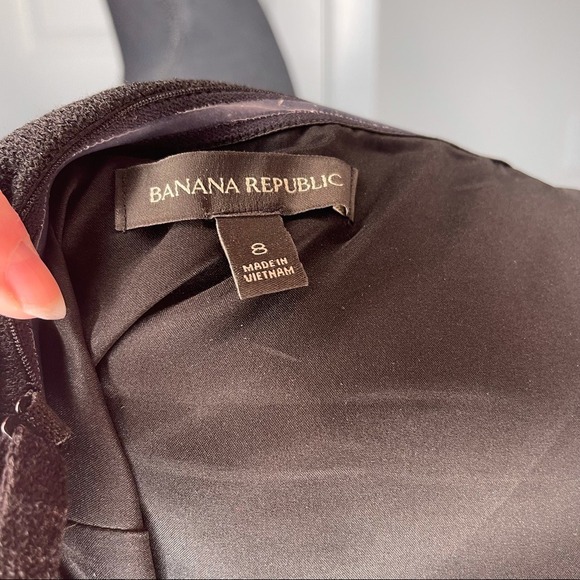 Banana Republic Fringed Cocktail Dress Black Removeable Straps Women's Size 8 - Picture 9 of 10